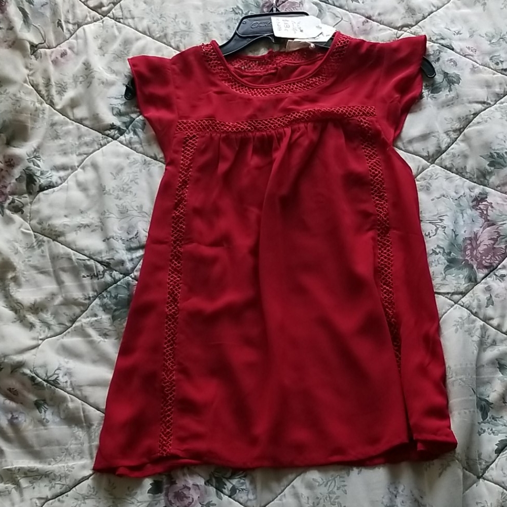 Red blouse